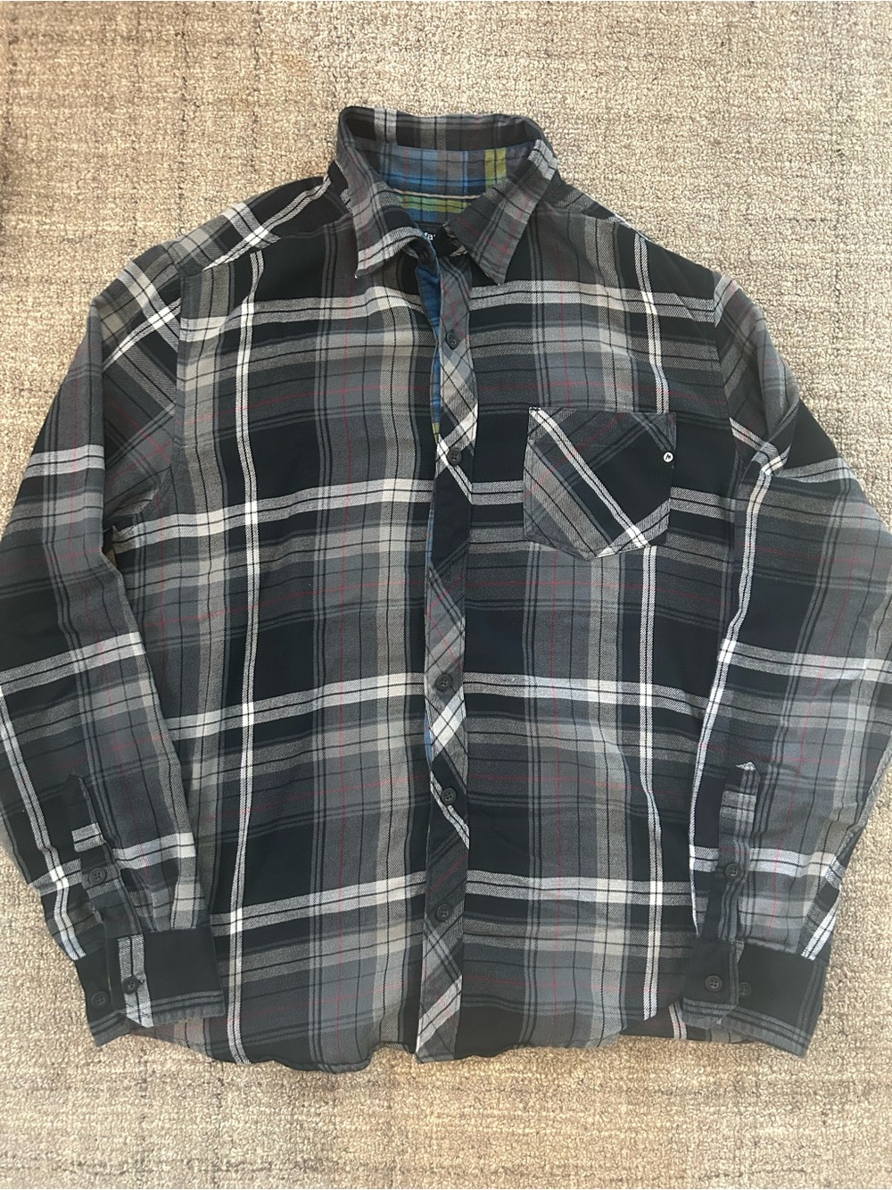 Marmot Flannel Button Down Size Medium
